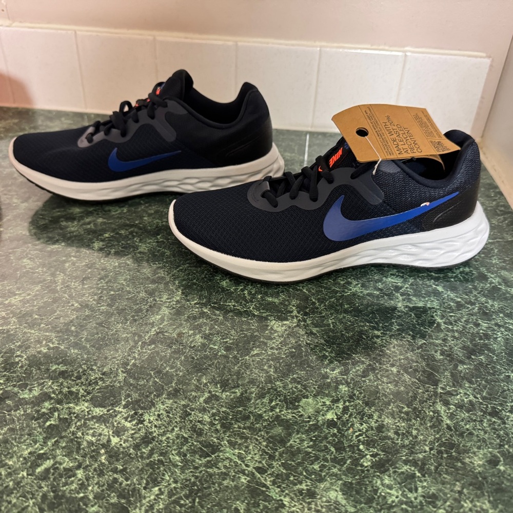 Nike Revolution 6 Next Nature DC3728-400 Mens Blue Canvas Athletic Running